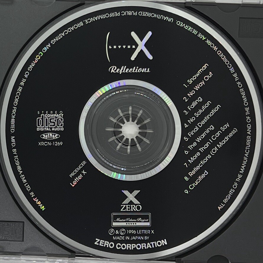Reflections by Letter X (CD, 1996) OBI, heavy metal, hard