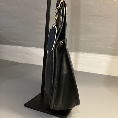 Vintage Coach NYC Saddle Bag Small 9205 Black | eBay