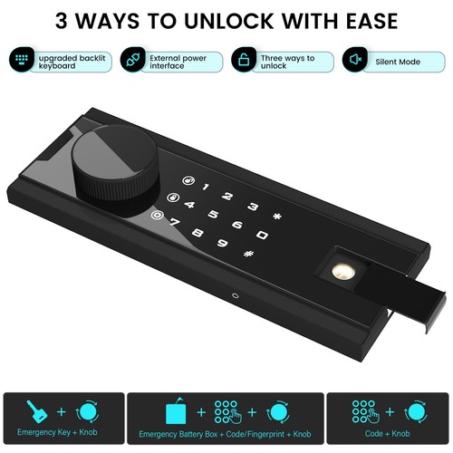 Home Safe with Backlit Touch Screen Keypad, Dual Alarm System, Fireproof, Mut... - Picture 7 of 9