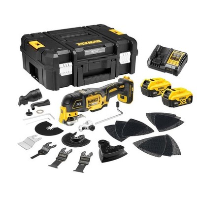 Dewalt DCS356P2 18V XR Brushless 3 Gang Multitool +35 Zubehör +Tstak 2x5Ah