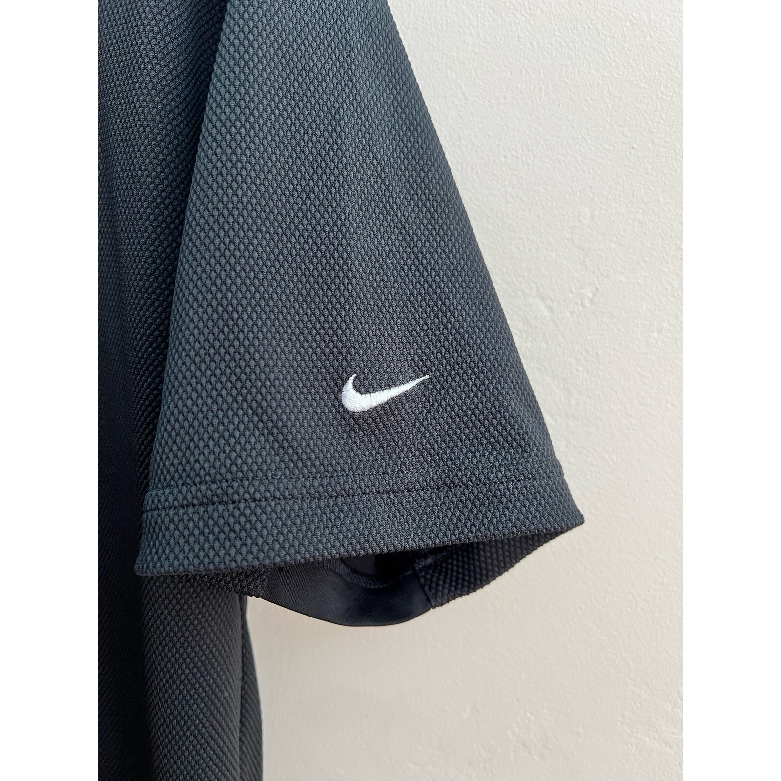 Nike Golf Tech Basic Dri-FIT Solid Black Polo Men… - image 4