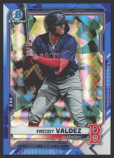 2021 Bowman Draft Sapphire Edition #BDC-96 Freddy Valdez