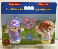 Fisher Price Little People Figures Share 2 Pack Girl & Boy Ice Cream NEW #4