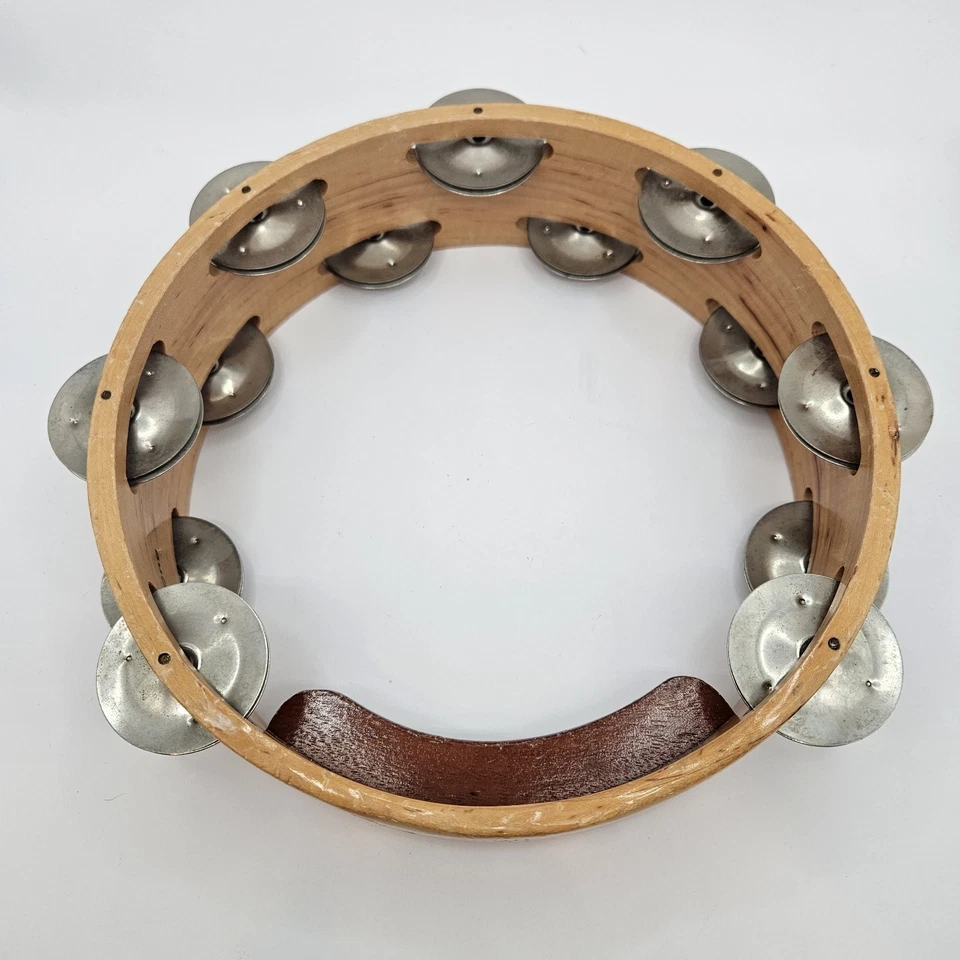 Винтажный деревянный двухрядный бубен Vaughn Craft США 8 дюймов - Изображение 3 из 4