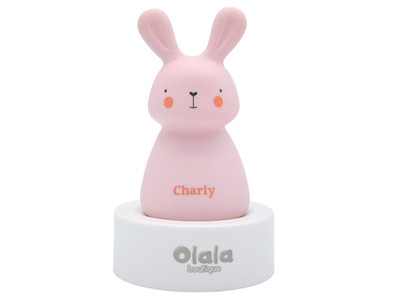 Olala boutique Nachtlicht Häschen LED Lampe Babylicht Induktion Pink