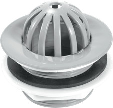McAlpine GWU20 2" Urinal Waste 85mm Plastic Domed Flange with removable Dome