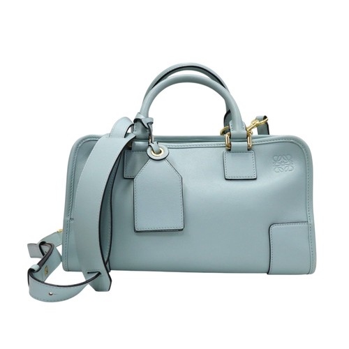 Loewe Amazona 28 Leather Blue Bag 1975 Women's #KNB7339
