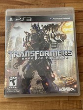 Transformers, Dark of the Moon, Blu Ray PS3 Video Game, with Manual, Tested