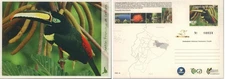ECUADOR 2012 POSTAL CARD STATIONERY FAUNA TOUCAN BIRDS MINT MNH
