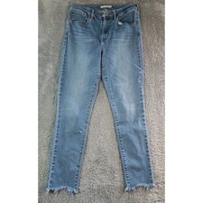 Levi's Women's 721 Jeans Size 30 High Rise Skinny Ankle Jeans Blue Light Wash