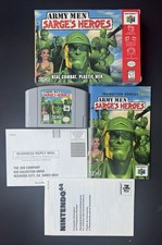 Army Men Sarge’s Heroes Nintendo 64 N64 Complete In Box CIB Authentic Tested