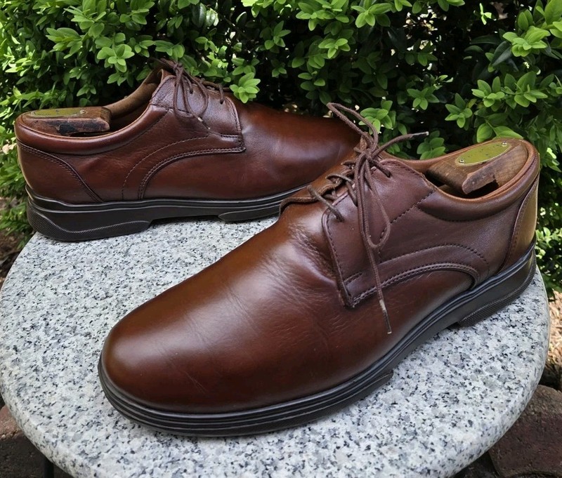 Allen Edmonds COMMUTER Brown Leather Oxford  Shoes Size : 11D