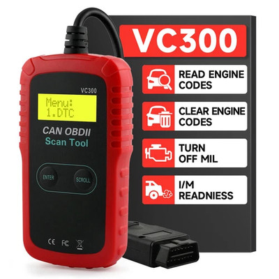 ANCEL VC300 Auto OBD2 Scanner Check Engine Fault Code Reader Car Diagnostic Tool