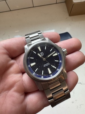 Zelos Aurora Field 42mm Aventurine Titanium Watch - Limited Edition of 200