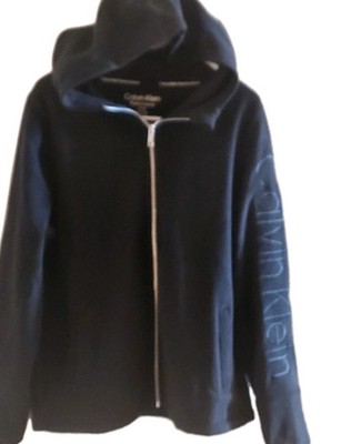Calvin Klein PERFORMANCE ''DRY'' Men's Black Full Zip Hooded Jacket Size Large NWT