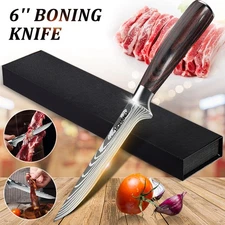6 in kitchen Boning Knife Damascus Laser stainless steel Meat Chef Cooking Tool