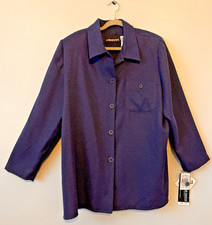 SAG HARBOR Button Up Blouse Blazer Size 20W V...