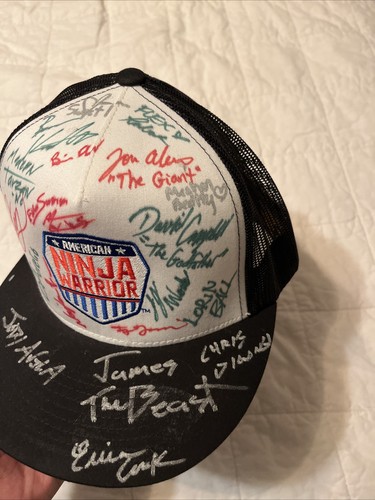 Sombrero autografiado American Ninja Warrior por concursantes envío rápido - Imagen 8 de 10