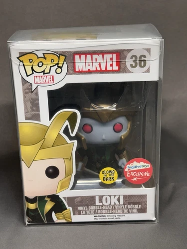 Funko Pop! Marvel Loki 36 Vinyl Bobble Head - Glow in the Dark