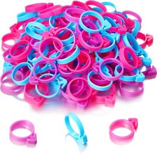 120 Pieces Icing Bag Ties Silicone Decoration Piping Bag Ties for Cupcakes