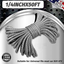 14x50 10000lbs Synthetic Winch Rope Line Recovery Cable 4wd Atv Utv Suv Ab 14x50 10000lbs Synthetic Winch Rope Line Recovery Cable 4wd Atv Utv Suv Ab
