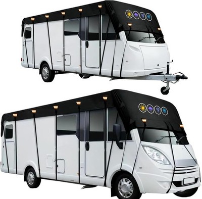 600D Rv Roof Cover Waterproof, Camper Roof Cover Wind, Rain and Snow Proof Pop u