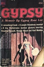 Gypsy: A Memoir by Gypsy Rose Lee (Dell Publishing #3340) Vintage **