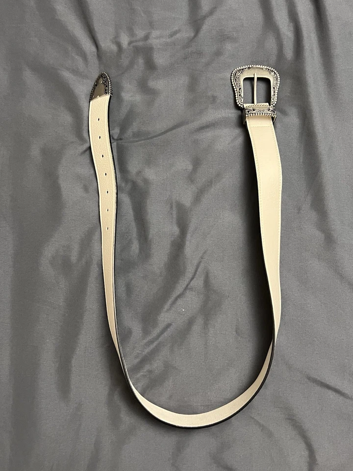 Cinturón para mujer Vince Camuto cuero genuino 40 mm hebilla occidental Foto 2 de 4