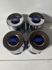 4 American Racing 6 Lug Center Caps Steel Chrome 4.25 Od Fordblue