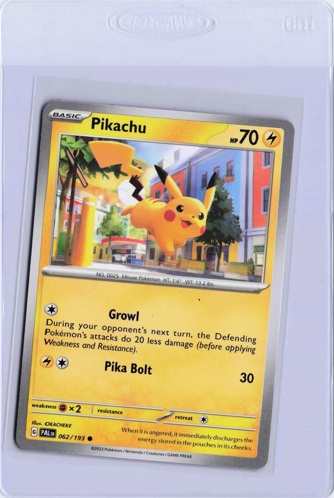 Pikachu #62/193  SV02: Paldea Evolved PAL Pokemon