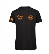 T-shirt Curva Sud giallorossi Roma calcio in cotone organico uomo