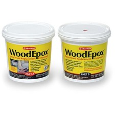 Abatron WE2QKR qt Part A  qt Part B WoodEpox Epoxy Wood Filler-1PK
