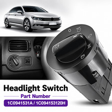 For Vw Passat B5 B5.5 Headlight Fog Light Switch 1c0941531a 1997-2005 Black