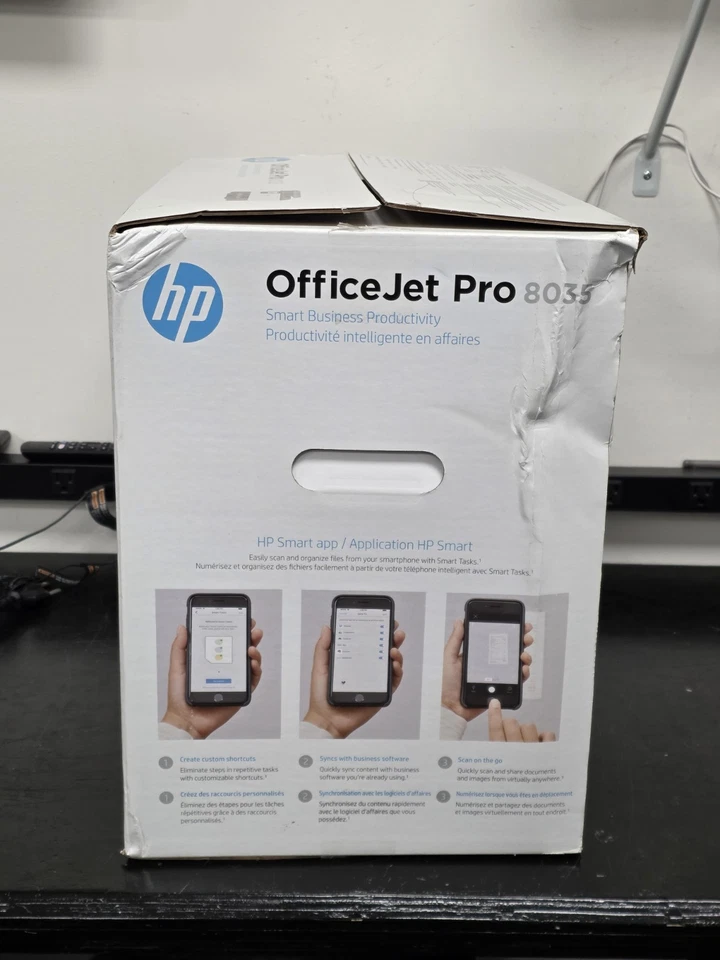New HP OfficeJet Pro 8035 All-in-One Wireless Printer works with Alexa - Basalt - Image 4 of 4
