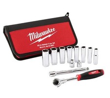 MILWAUKEE 12 PIECE TRADESMAN 3/8" RATCHET SET- 48229001