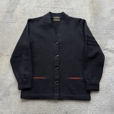 Vintage 60's Varsity Wool Cardigan Knit Size Small