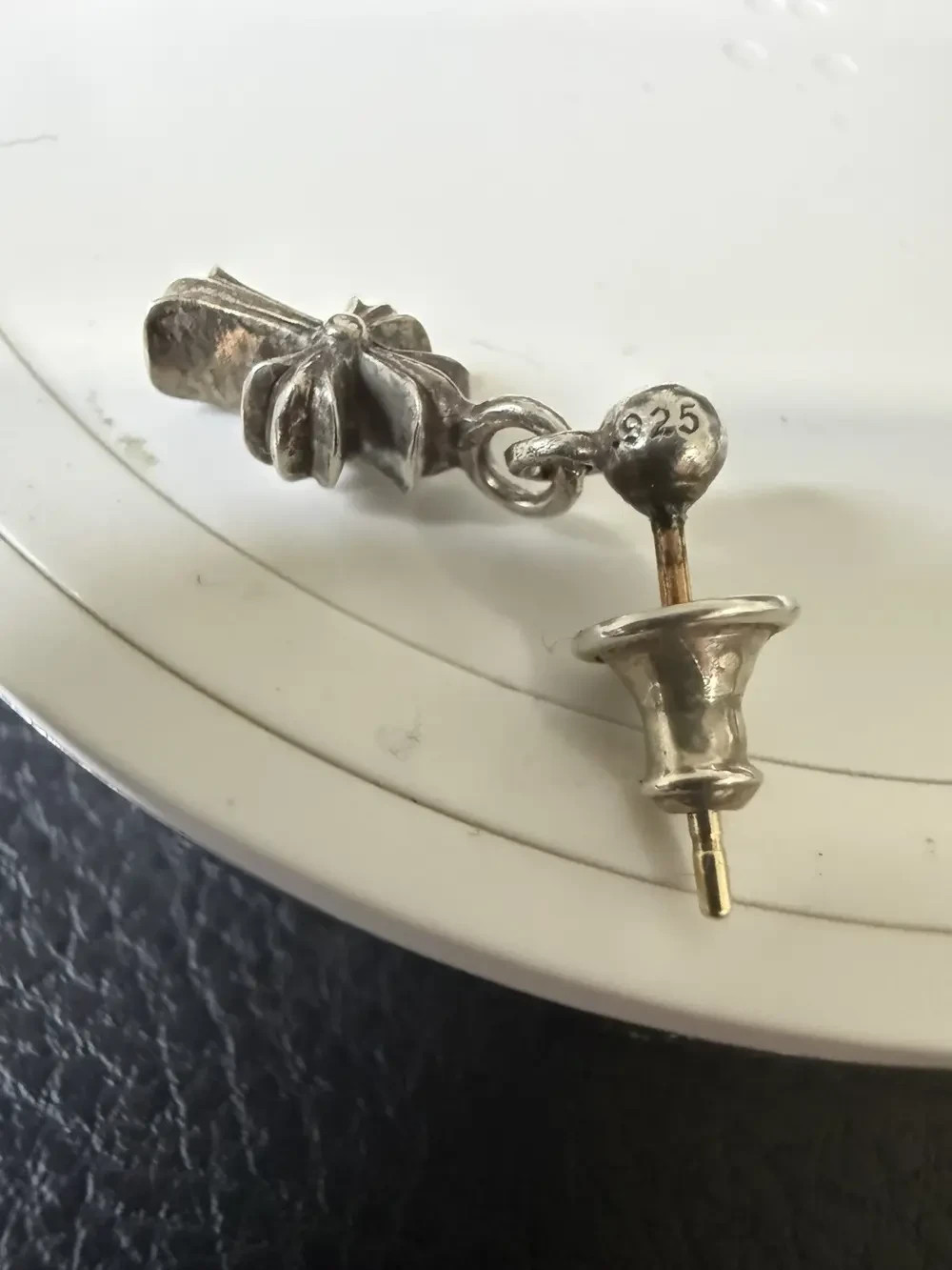 Chrome Hearts Cross Stack Charm Drop Earring - 1.… - image 5