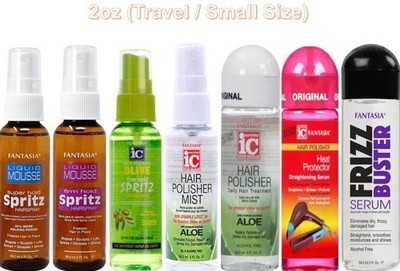 IC Fantasia Hitzeschutz, olivfarben, fester Halt, Super Hold Spritz, Serum, 2oz