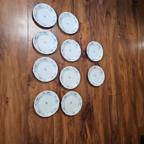 Johann Haviland Bavaria Blue Garland Bread Butter Small Plates 6.25" Set of 10 - Picture 11 of 12