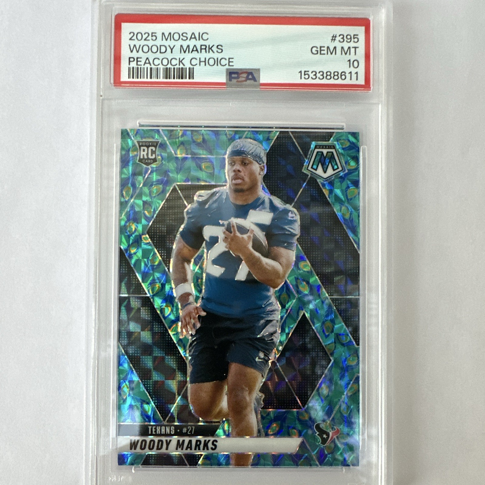 Woody Marks Panini Mosaic #395 Peacock Choice