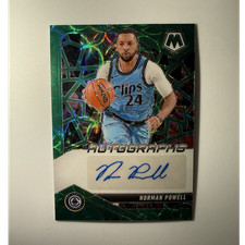 Panini 2024-25 Mosaic Autographs Mosaic Green #AM-POW Norman Powell 2/5 Clippers