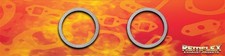 Remflex 45-250 V-band Clamp Gasket 2set 2.5 - 2.53 Id X 3.24 Od X .060 Thick