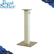 Large Square Cat Scratching Post Beige