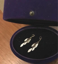 agete Leaf Charm Silver K10 Charm 0.0in