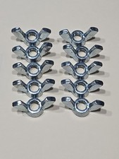 3/8"-16 Wing Nuts Zinc Plated COARSE Thread  10 Pack.   N.O.S. Butterfly Nuts
