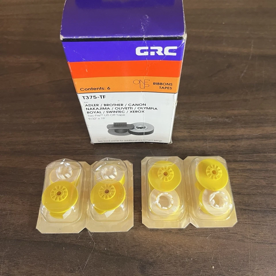 T375-TF GRC Correction Ribbons 4 in pack open box - Image 2 of 4