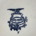 W. Adams & Co Ironstone Old English Rural Scenes Blue & White Plate 9 inch — photo 3