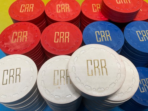 300——-TR-KING MONOGRAMED——CRR—— LEADED CASINO CHIPS - Picture 2 of 17