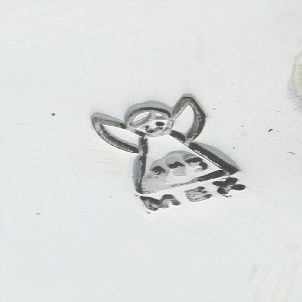 Sterling Simulated Tortoise Shell Large Stud Earr… - image 4