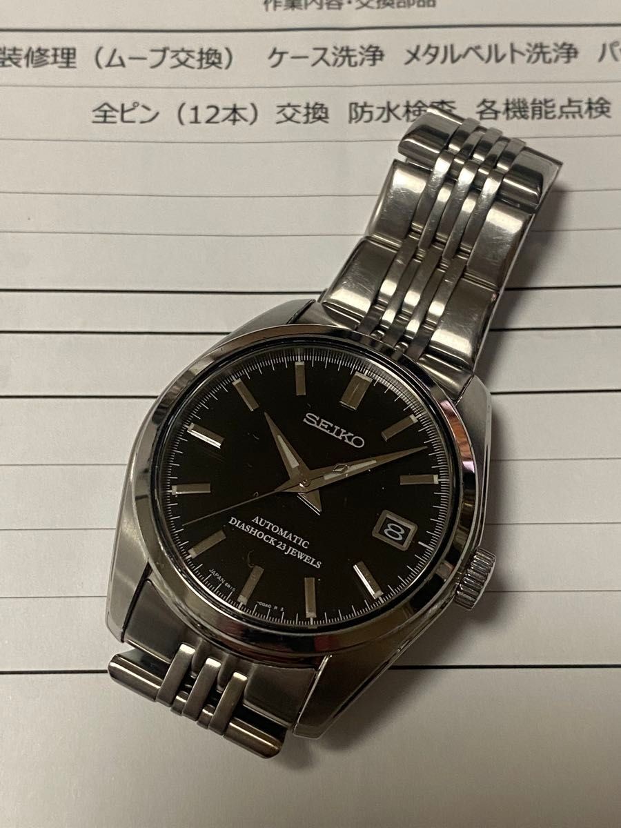 SEIKO Spirit Mechanical SCVS003 Automatic Black Dial 37.3mm Watch Used Japan